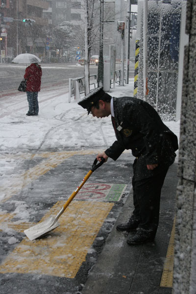 power shoveling